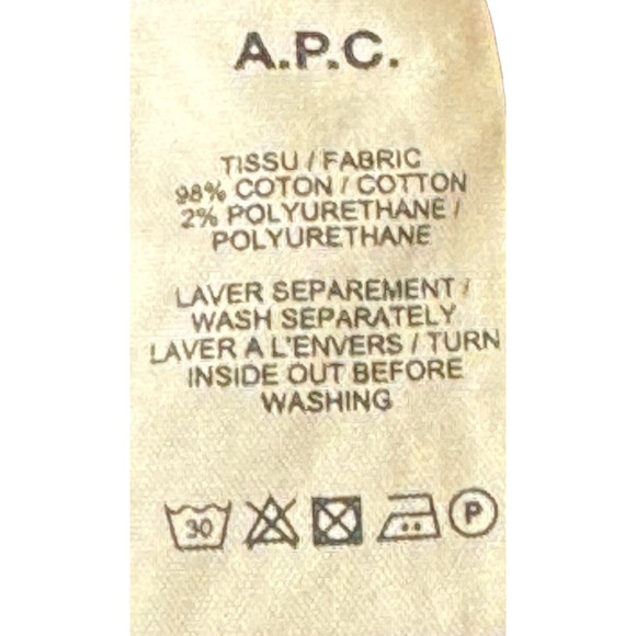 A.P.C Women Jeans New Standard Petite Skinny Leg Mid-Rise Distressed Black 30 - Picture 9 of 10